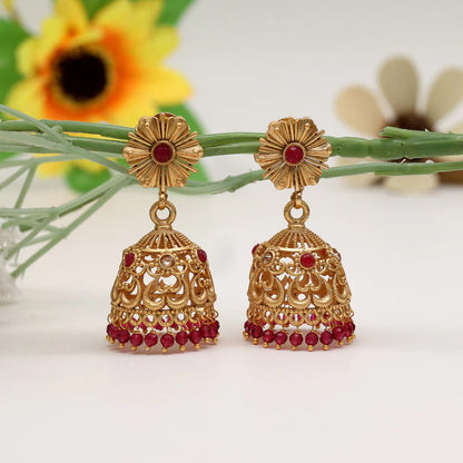 Copper jhumkas