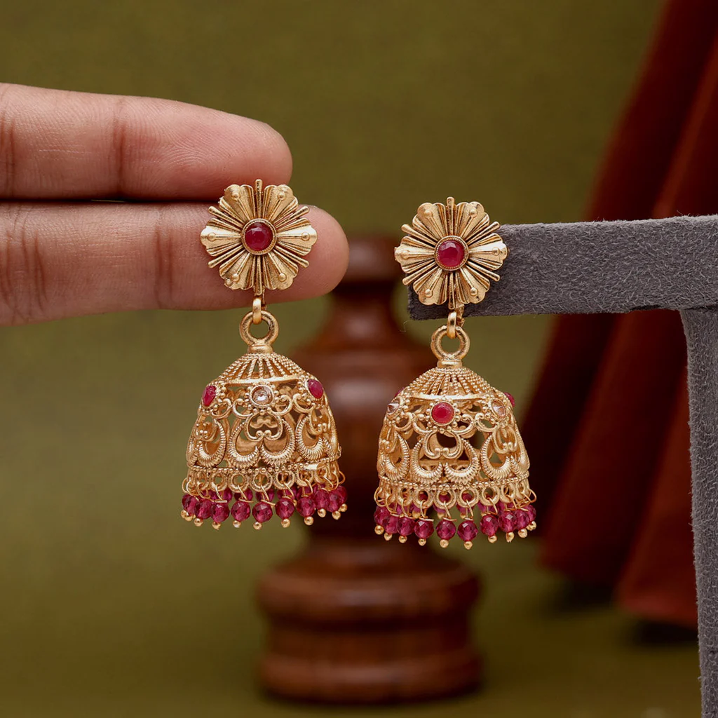 Copper jhumkas