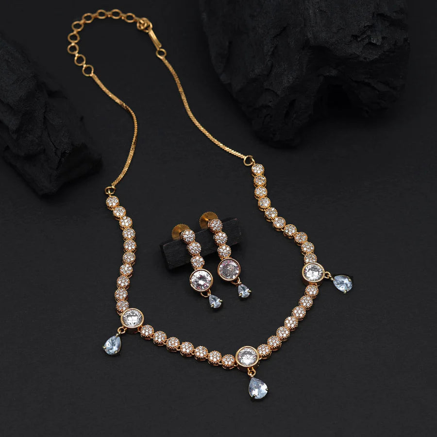 Rose Gold American Diamond (AD) set