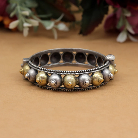 oxidized gold-silver tone bracelet