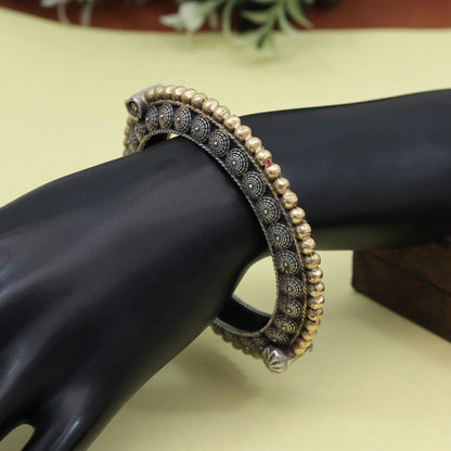 oxidized gold-silver tone bracelet