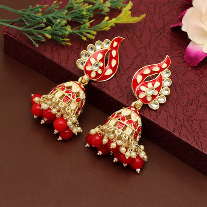 Meenakari Jhumkas