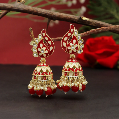 Meenakari Jhumkas