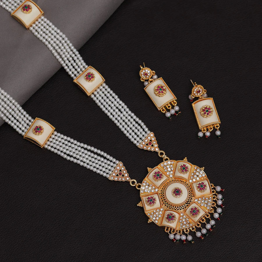 Multi Color Rajput Royal Necklace Set